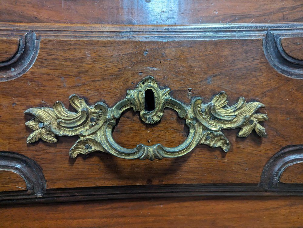 2030.0 18th Century Louis XIV Solid Walnut Chest Of Drawers photo