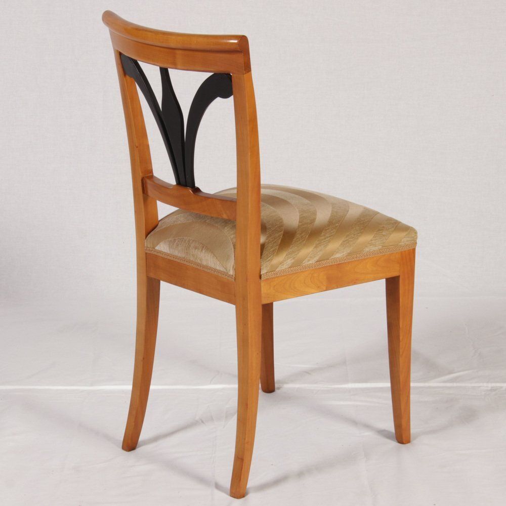 2530.0 Biedermeier Chairs In Cherrywood, 1920, Set Of 8 photo