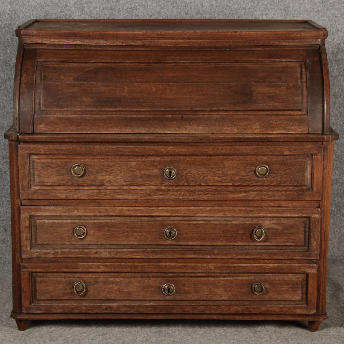 photo vinterior Antique Biedermeier Secretary In Oak, 1800