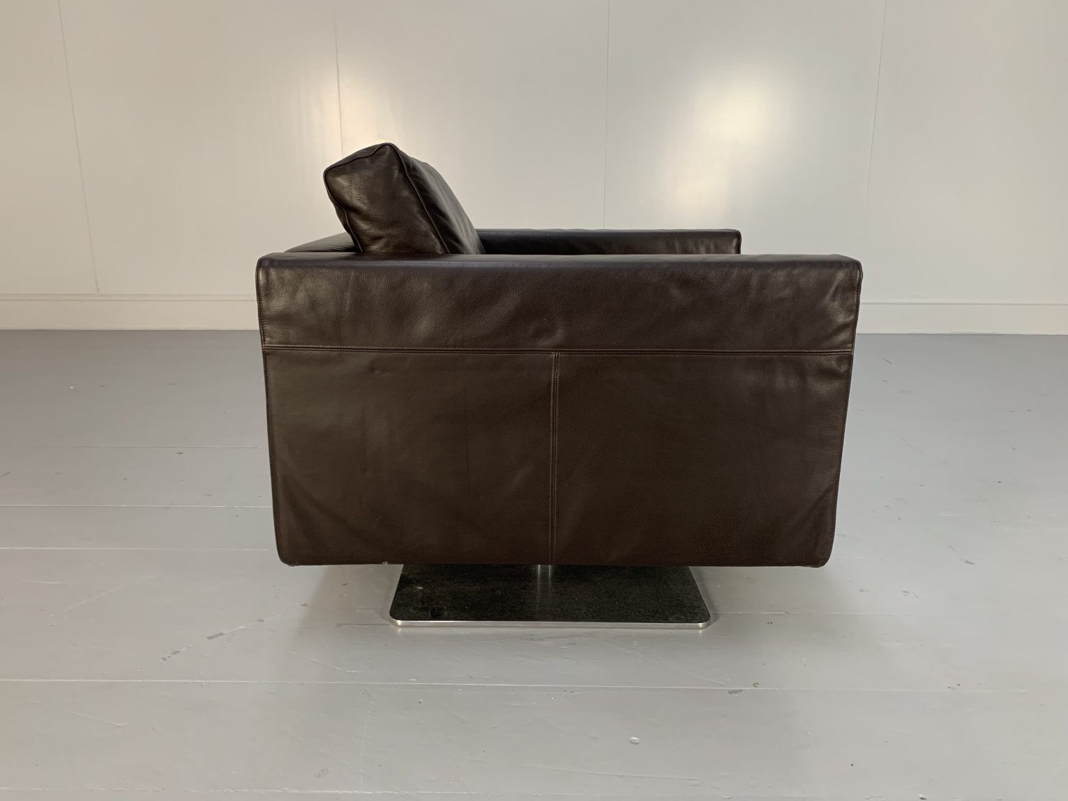 Vitra “Park” 2 Sofa & Armchair Suite – In Dark Brown Leather photo 9900.0