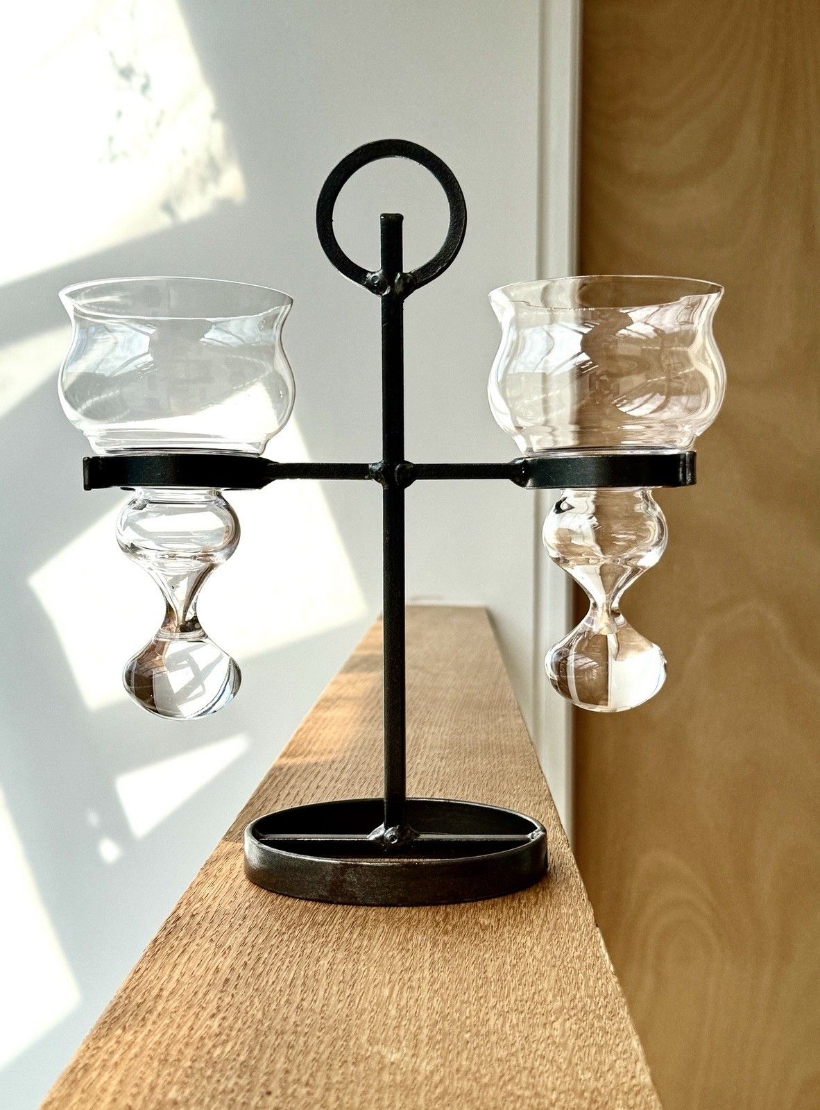 A Pair Of Vintage Scandinavian Candelabras Bolin Smide Sweden Bertil Vallien photo vintage