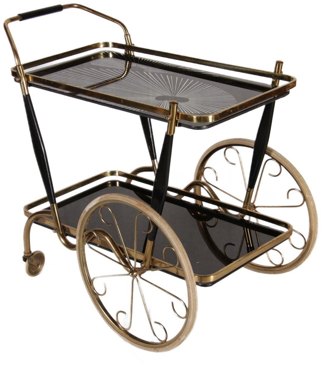 Tea Serving Cart By Cesare Lacca For Cesare Lacca, Italy, 1950s photo 1419.0