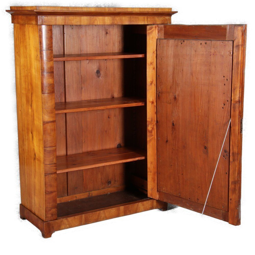 Antique Viennese Biedermeier Cabinet In Walnut, 1820s photo Furniture