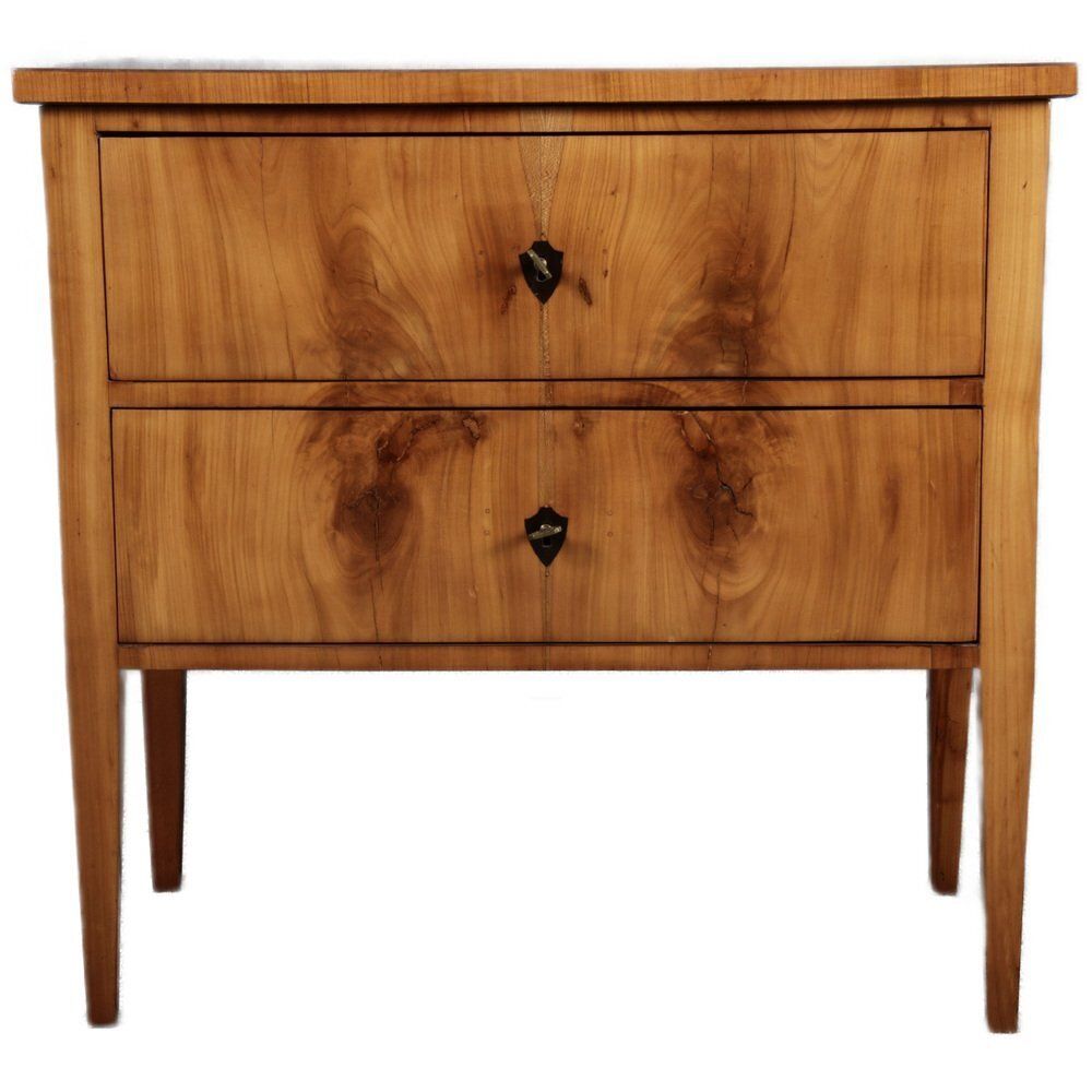 Small Antique Biedermeier Chest Of Drawers In Cherrywood, 1810