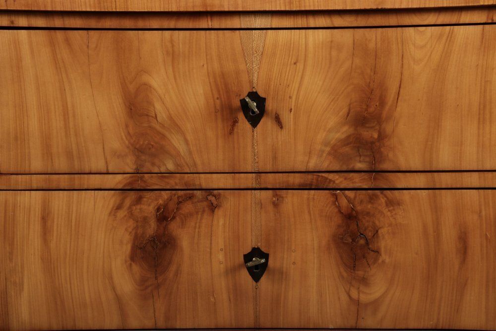 Small Antique Biedermeier Chest Of Drawers In Cherrywood, 1810 photo vintage