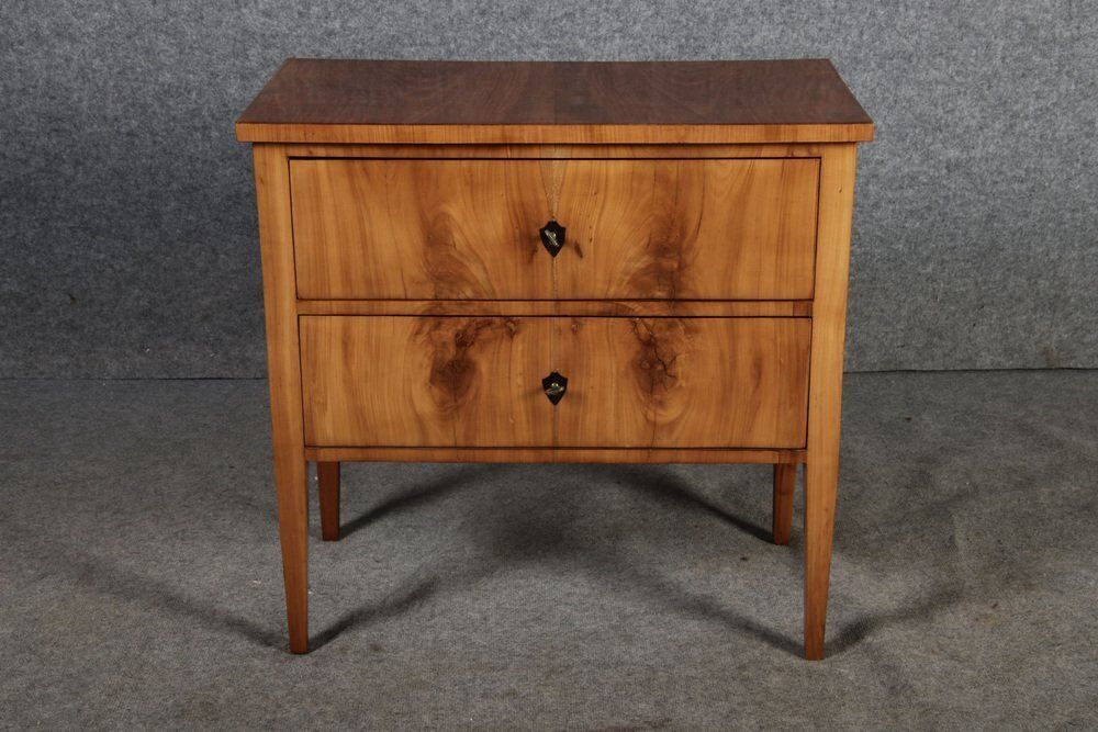 photo buy Small Antique Biedermeier Chest Of Drawers In Cherrywood, 1810