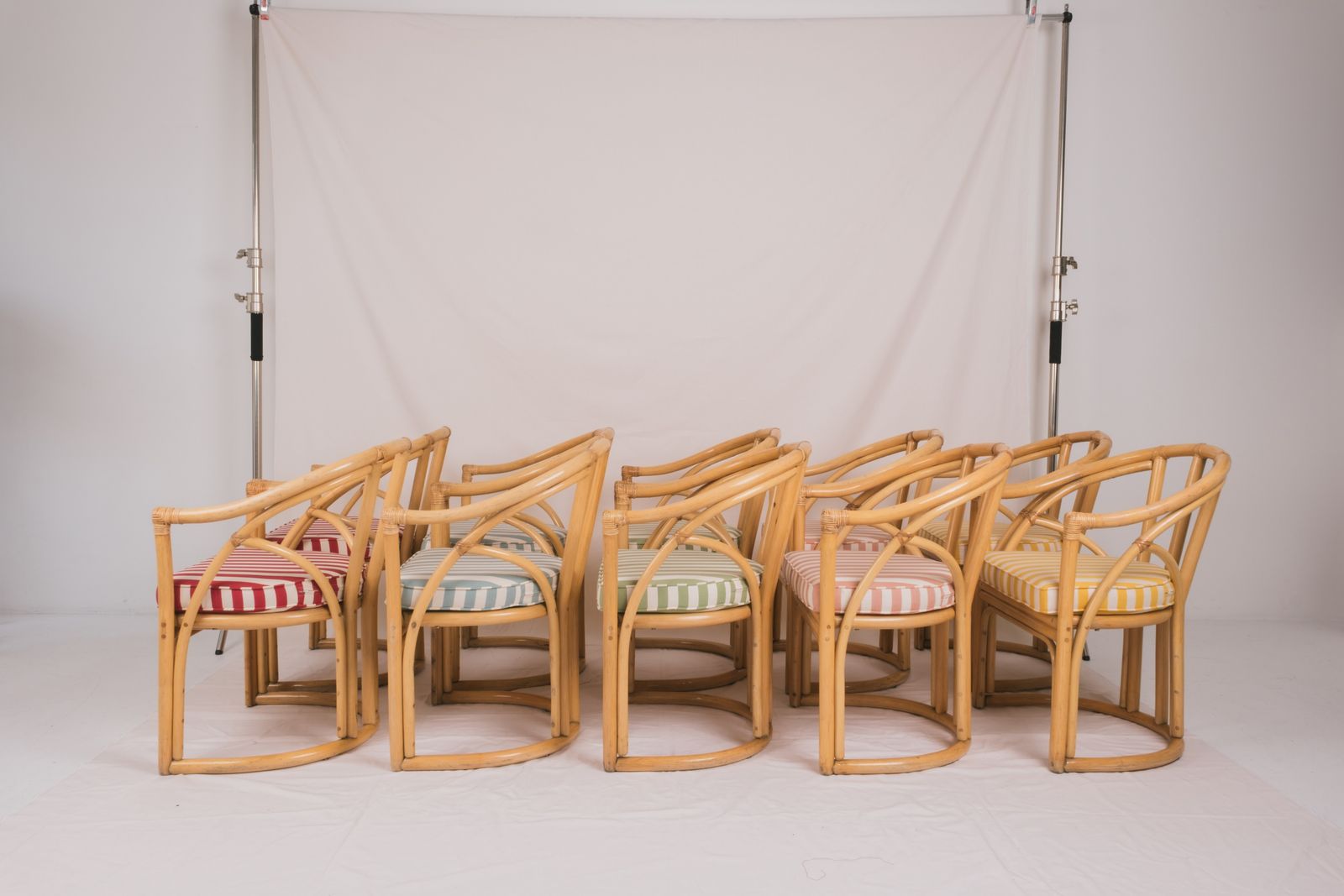 Set Of 2 Original Angraves Cane Dining Chairs (Mustard Or Green Available) photo Furniture