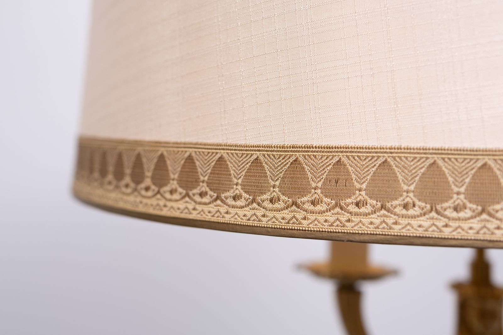 Gilded Bronze Empire Floor Lamp France 1950s photo for sale