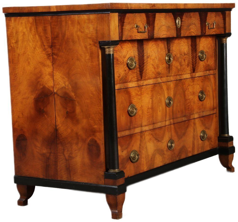 Antique Empire Chest Of Drawers In Walnut, 1830 photo Furniture