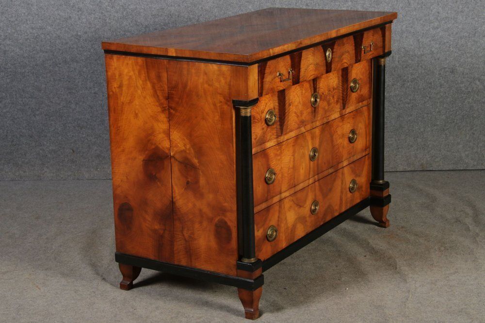photo buy Antique Empire Chest Of Drawers In Walnut, 1830