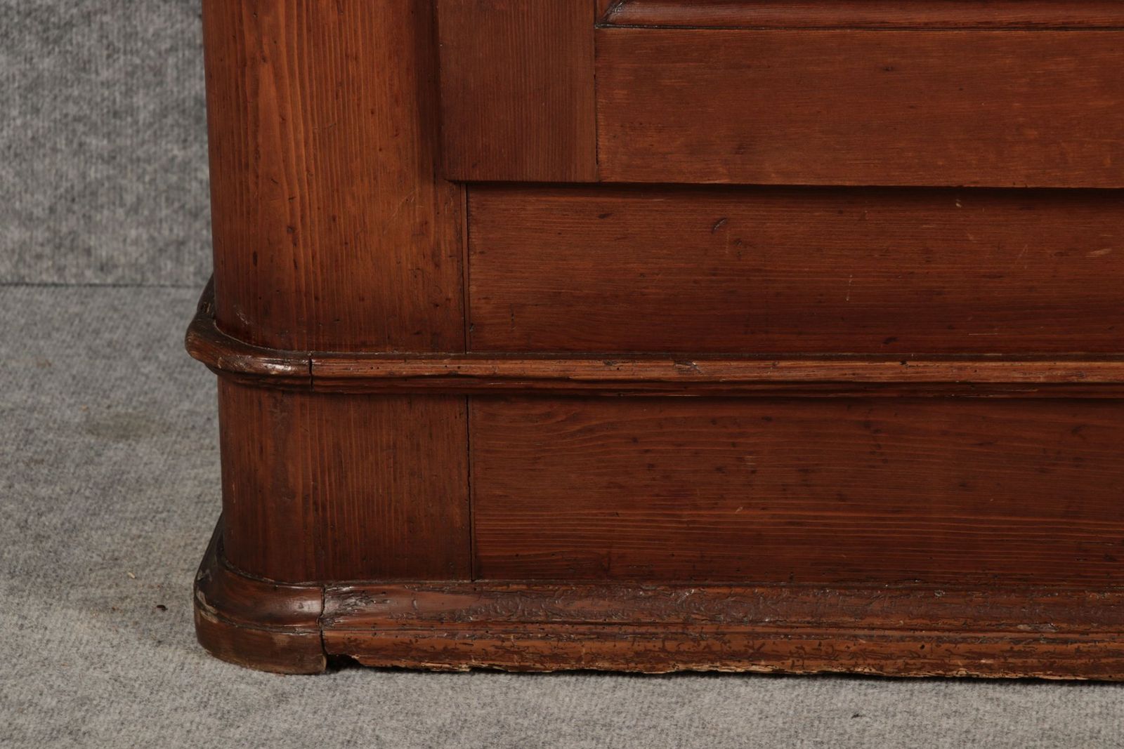 photo for sale 19th Century Biedermeier Stained Walnut Softwood Cabinet, 1840s