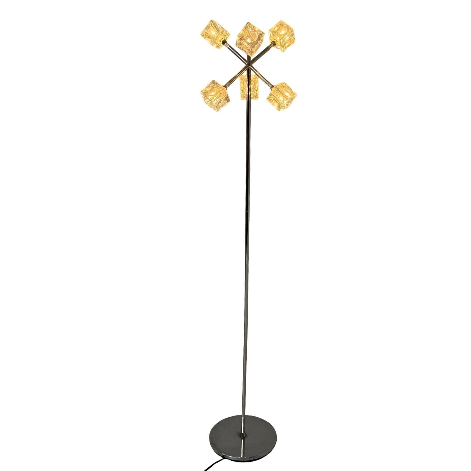 Sputnik Style Floor Lamp Model ‘Isasa’ Ikea Glass Shades That Look Like Ice Cubes Space Age / Mcm photo buy