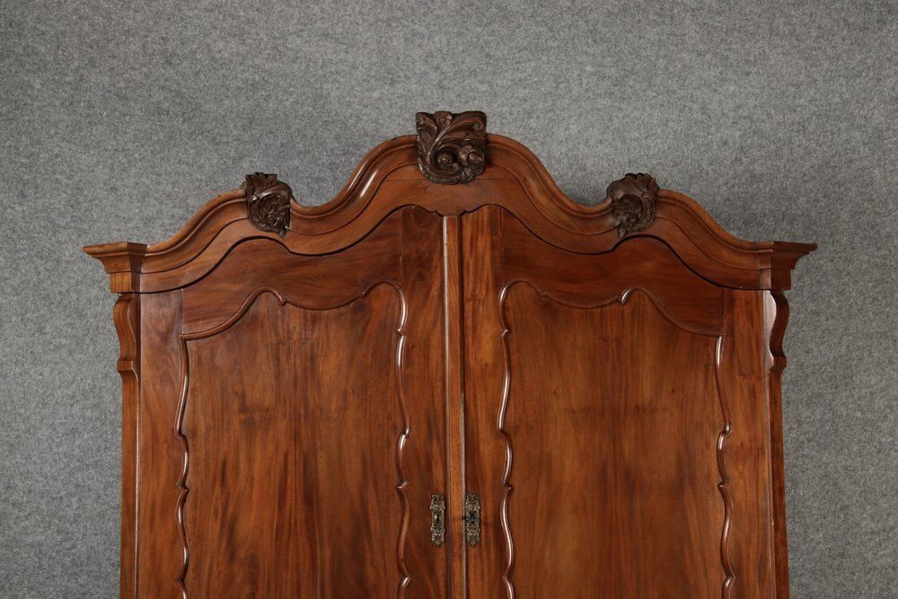 Antique Dutch Baroque Top Cabinet In Walnut, 19th Century photo 2530.0
