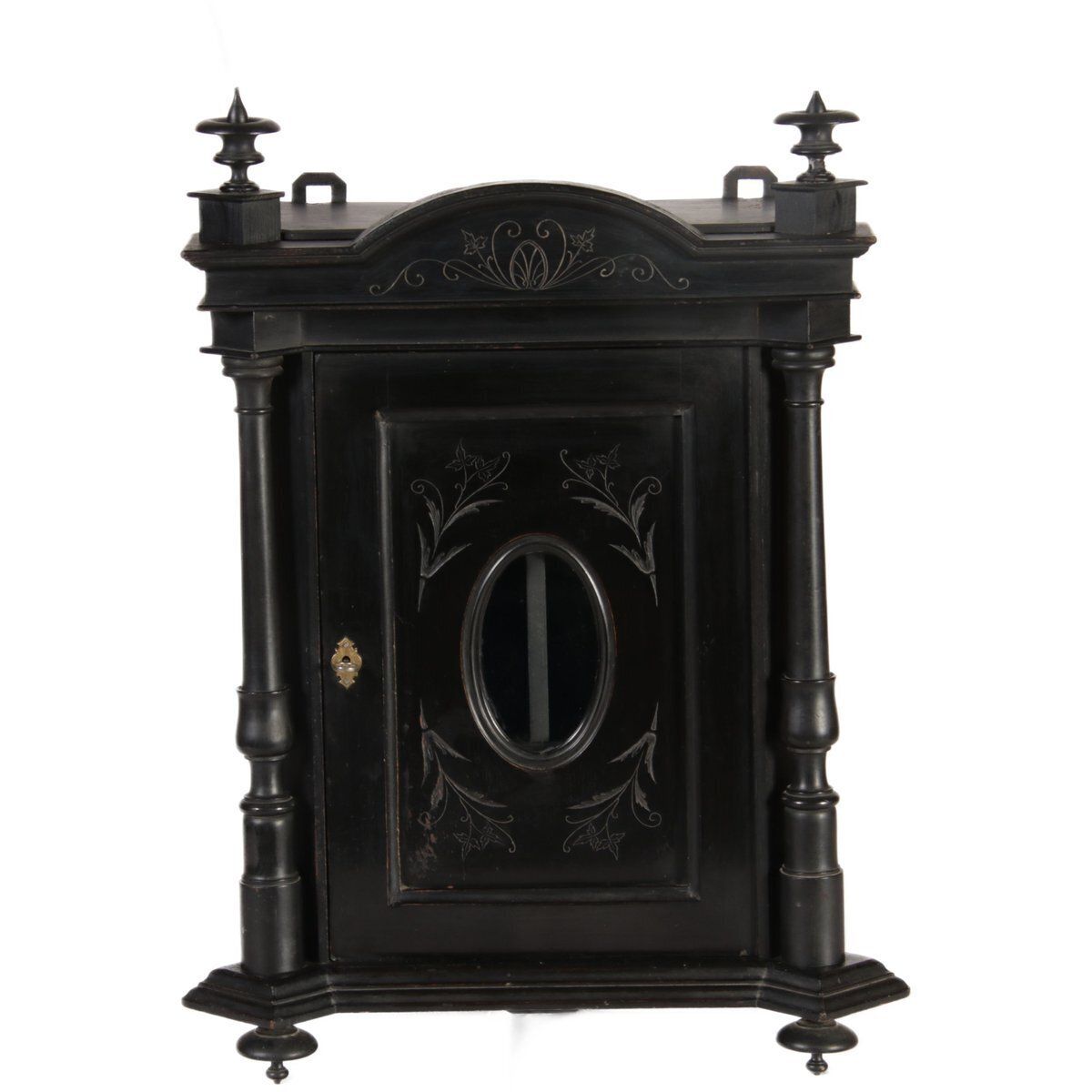 Antique Art Nouveau Wall Cabinet, 1900s