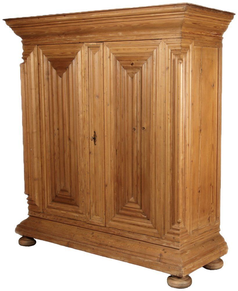 Antique Wardrobe In Softwood, Frankfurt, Germany, 1750s photo for sale