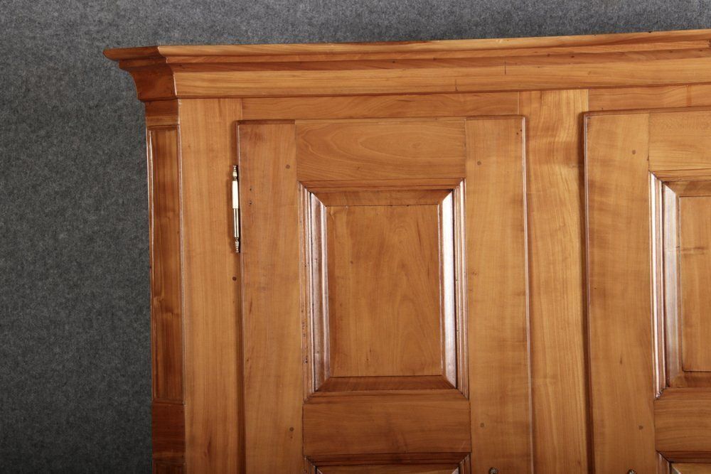 photo furniture Antique Biedermeier Cabinet In Cherry, 1800s