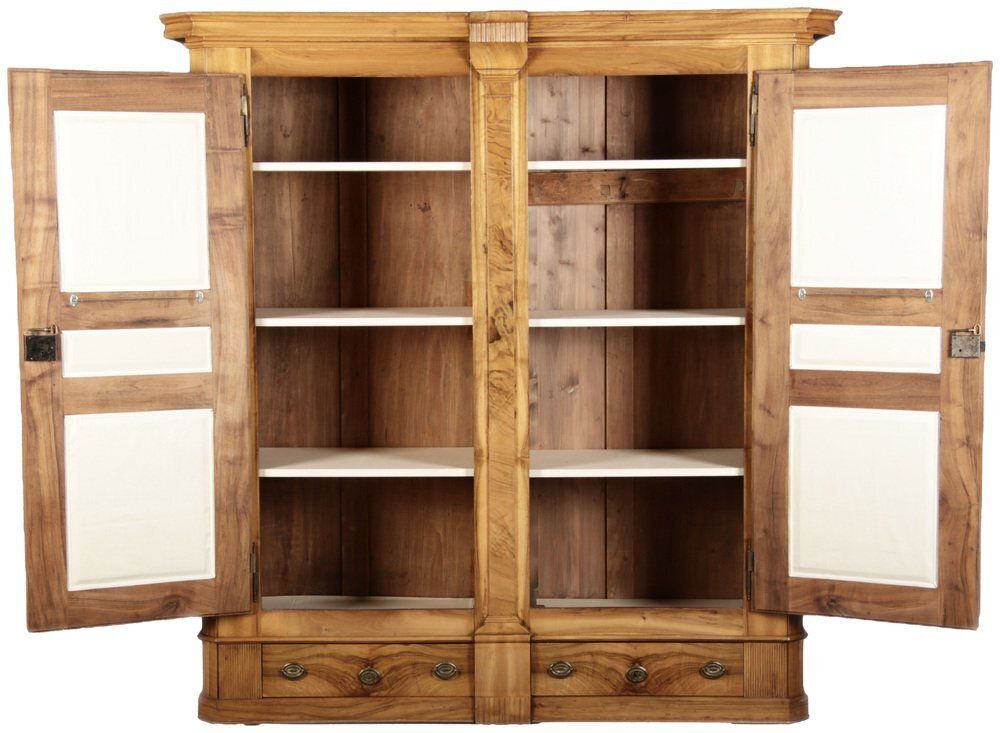 Antique Louis XVI Biedermeier Walnut Cabinet, 1800s photo Furniture