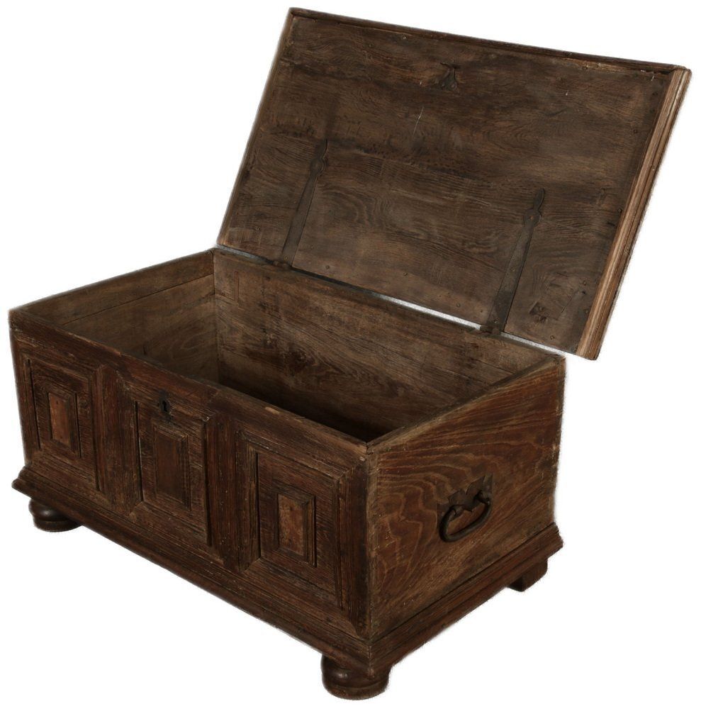Antique Small Baroque Chest In Oak, 1750 photo Furniture