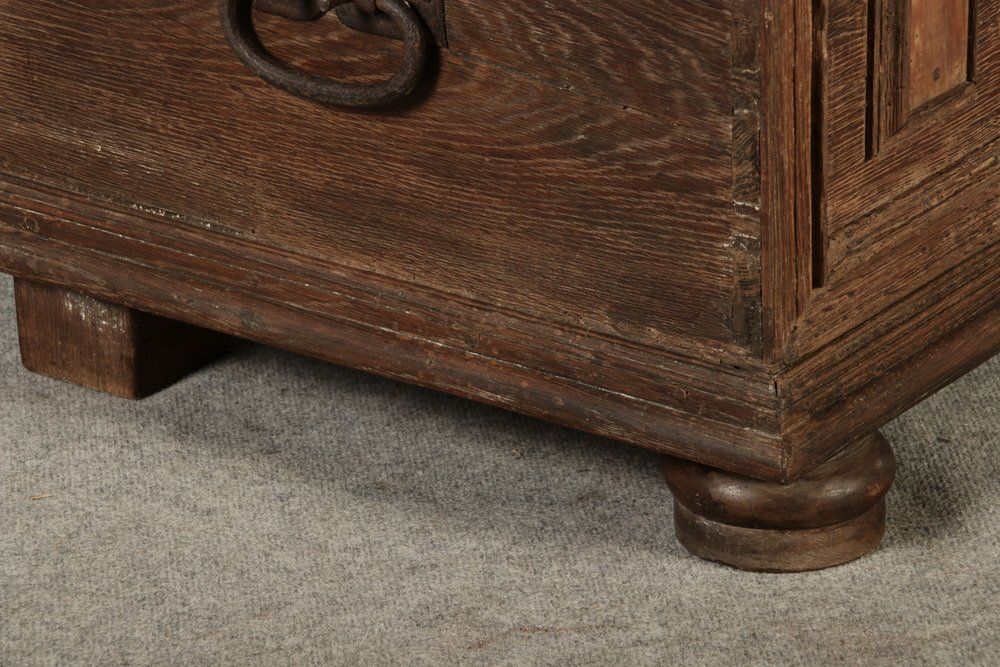 Antique Small Baroque Chest In Oak, 1750 photo buy