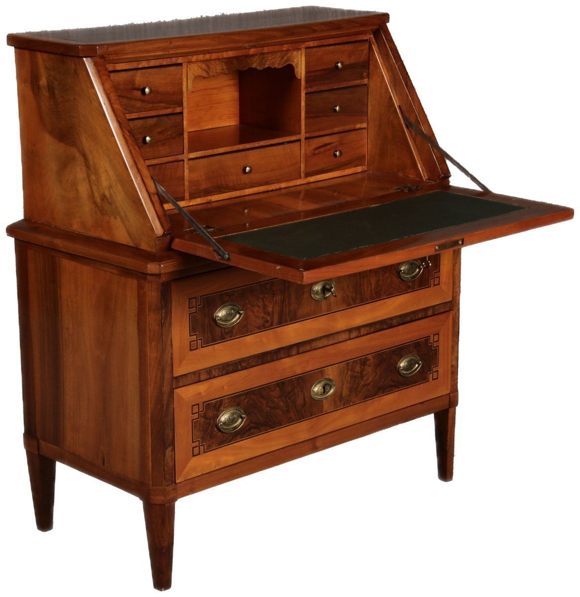 Antique Louis Seize Secretary In Walnut And Cherry, 1800 photo Furniture
