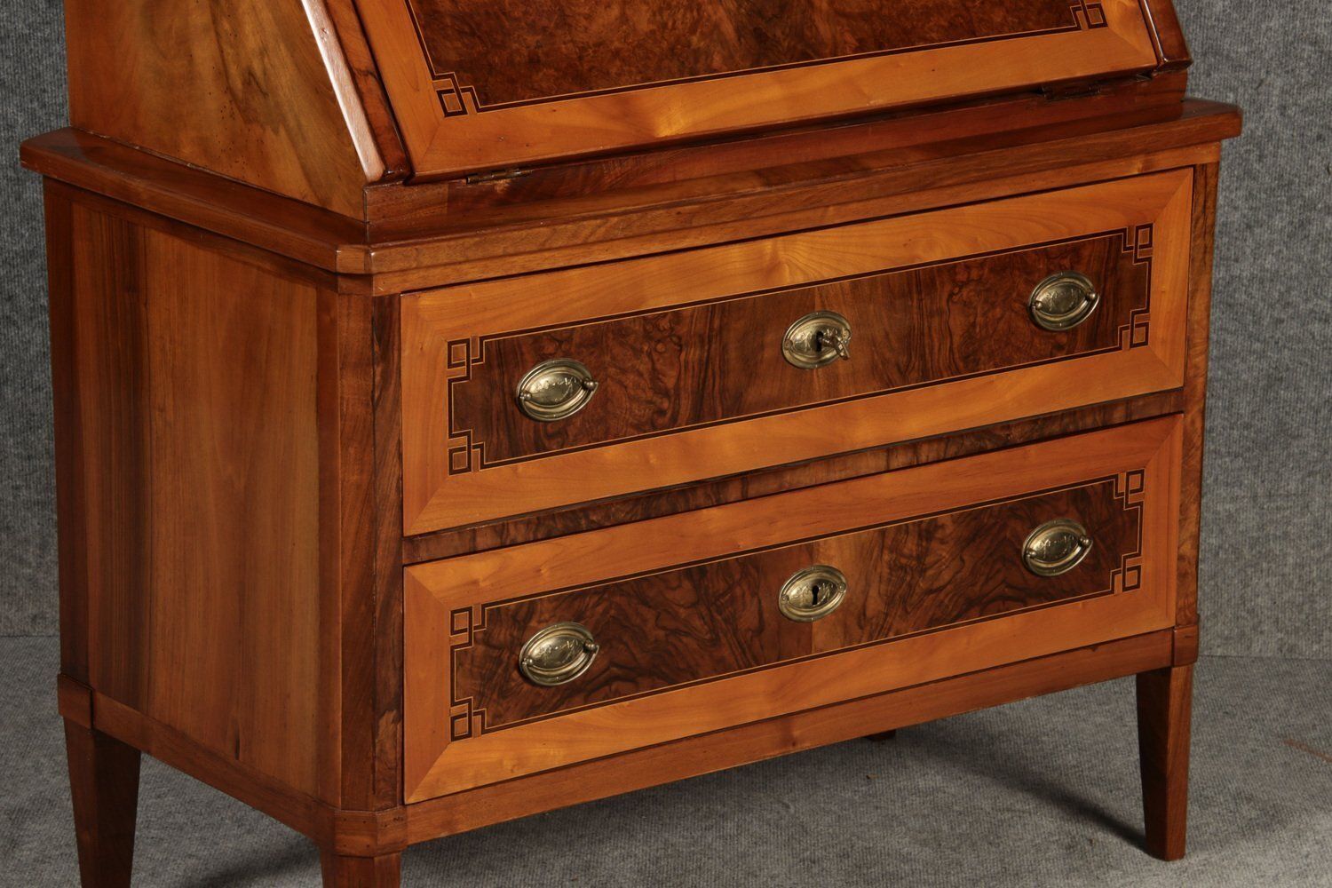 photo furniture Antique Louis Seize Secretary In Walnut And Cherry, 1800
