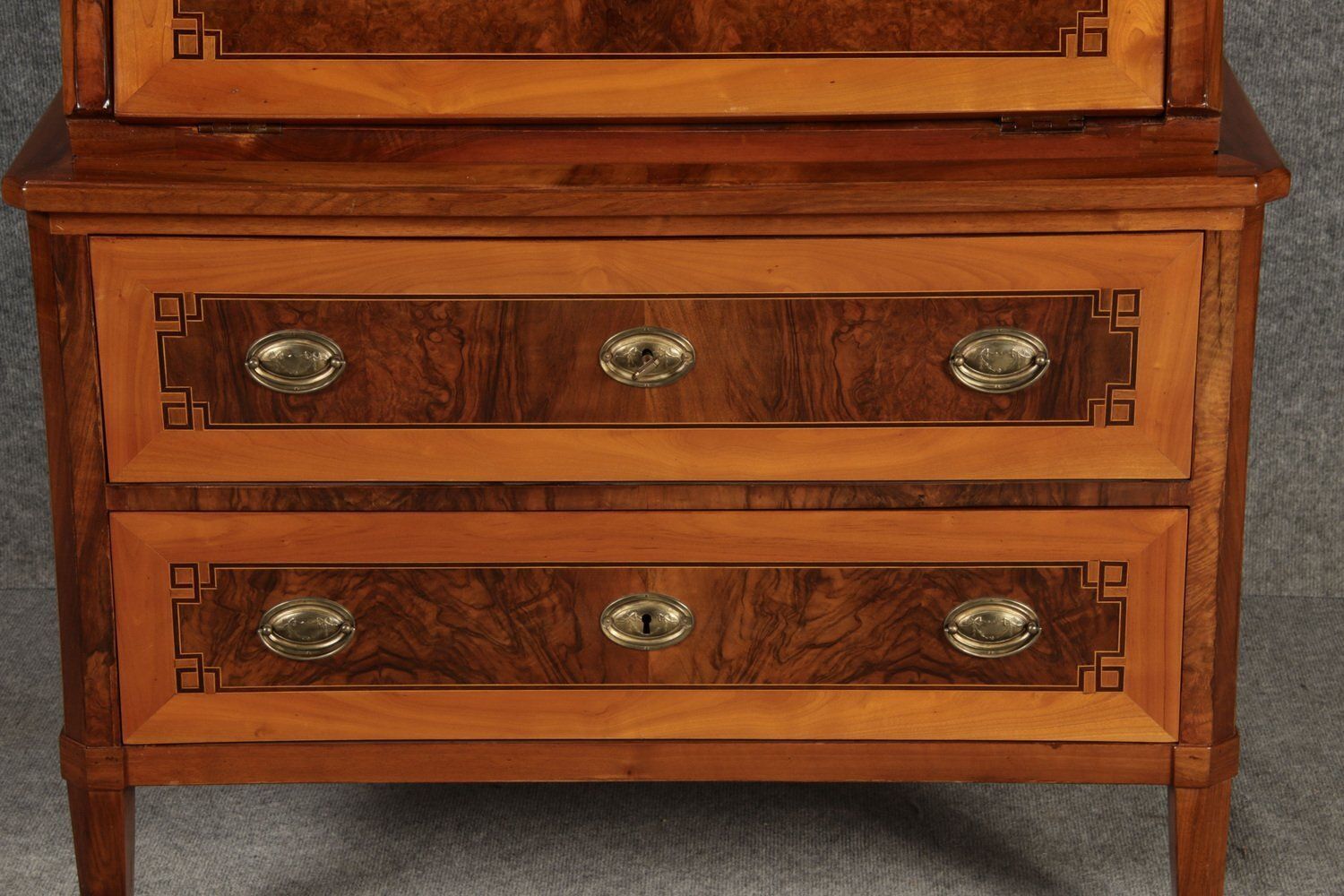 2862.0 Antique Louis Seize Secretary In Walnut And Cherry, 1800 photo