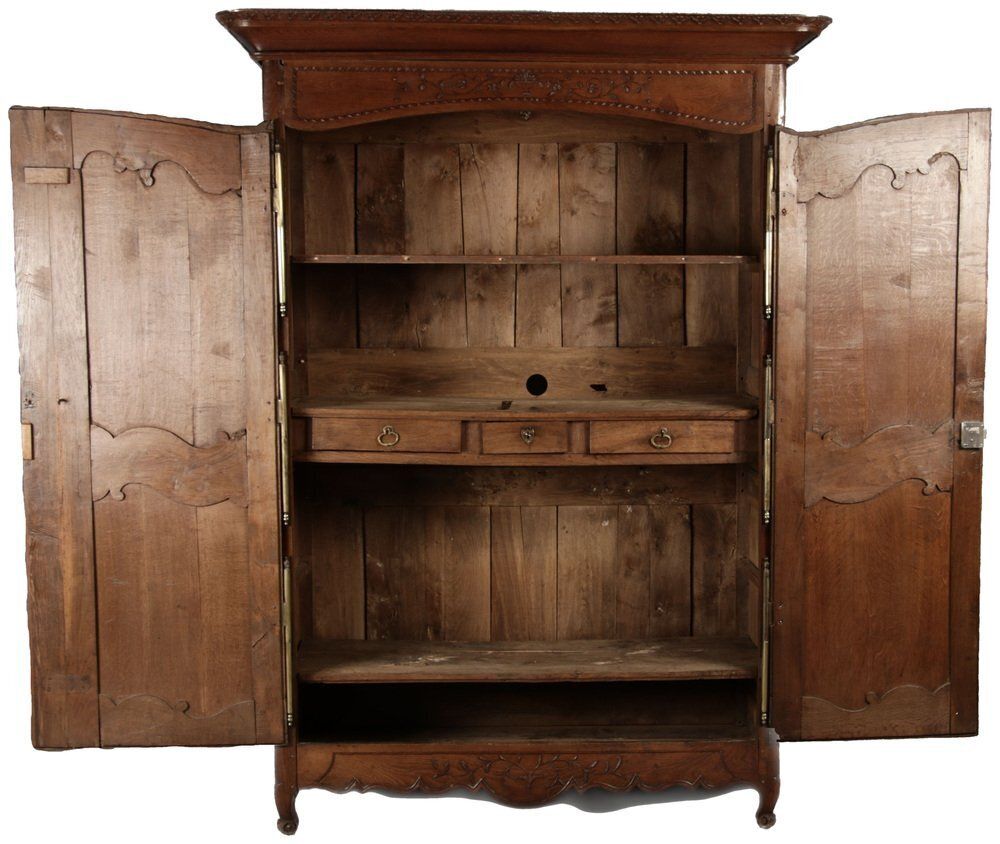 Antique Baroque Cabinet In Oak, 1820 photo Furniture