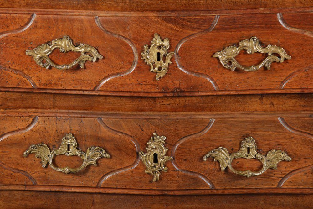 Furniture Small Antique Baroque 18th Century Walnut Dresser photo