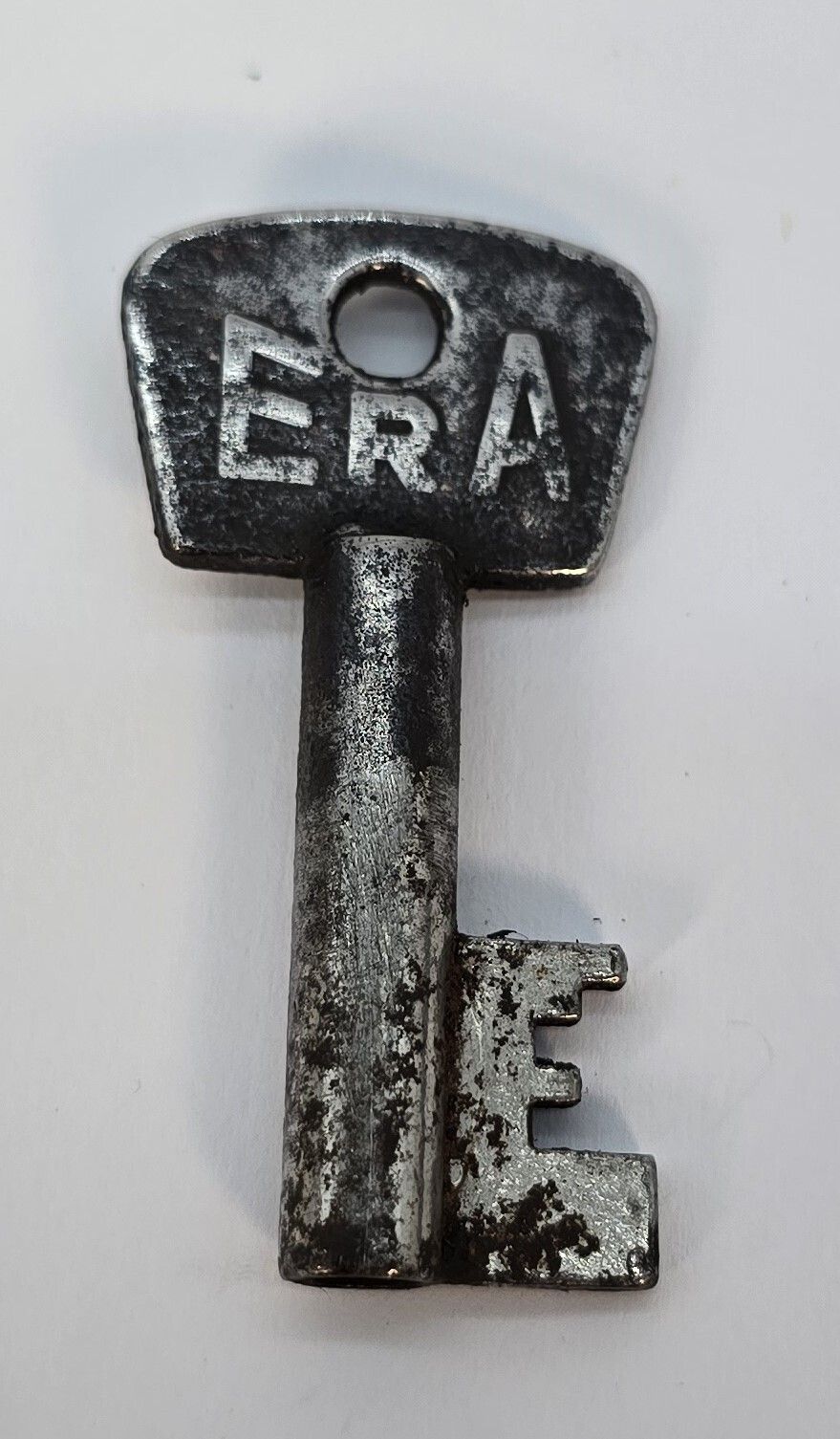An Industrial Era 1930s Insurance Six Leaver Steel Padlock photo vinterior