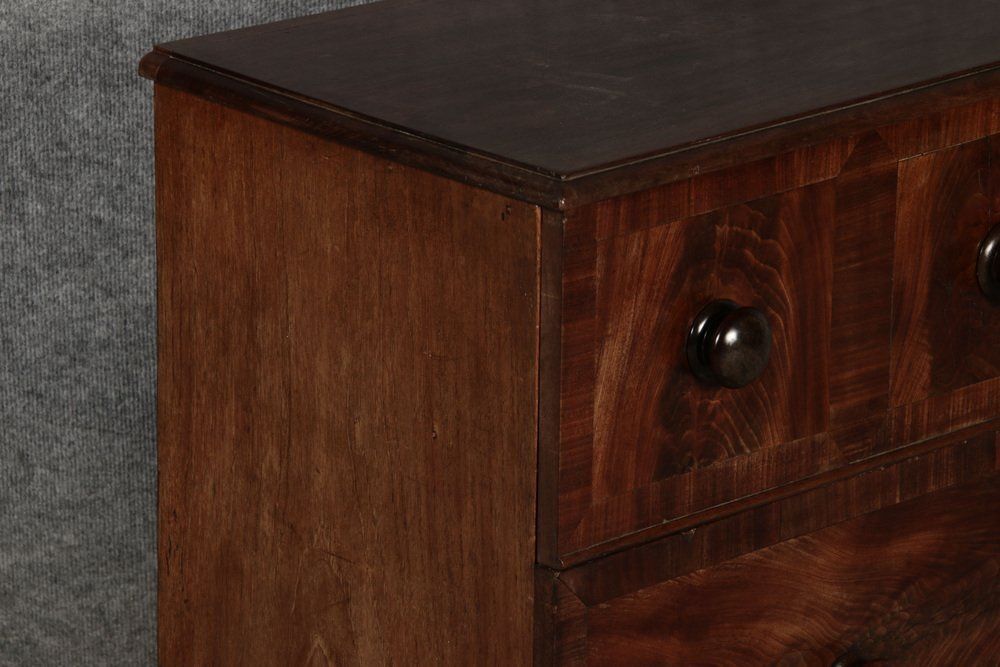 Furniture Small Antique English House Bar In Mahogany, 1840 photo