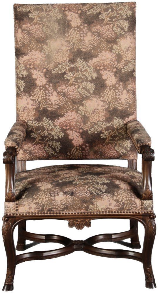 Antique Baroque Chair With Carving, 1880 photo furniture