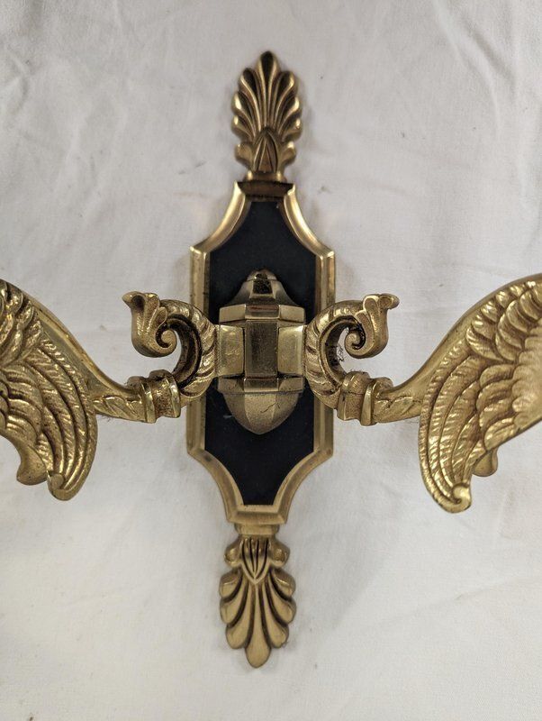Empire Style Bronze Wall Lights, Set Of 2 photo 234.0
