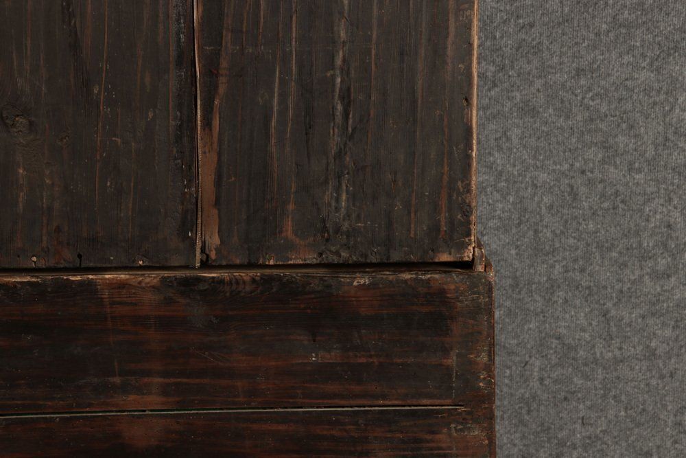 Baroque Narrow Secretary In Walnut Veneer, 18th Century photo Furniture