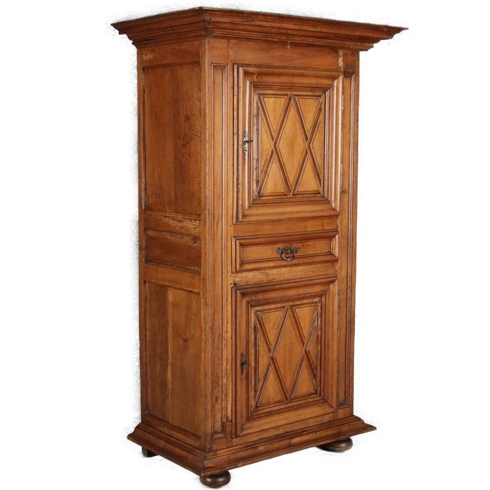 Baroque Narrow Cabinet In Walnut, France, 1700s photo furniture