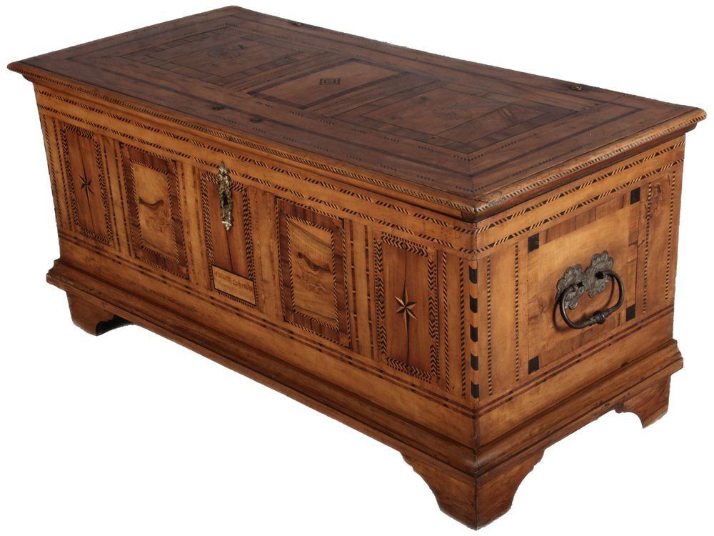 Antique Chest In Cherrywood, 1800 photo for sale