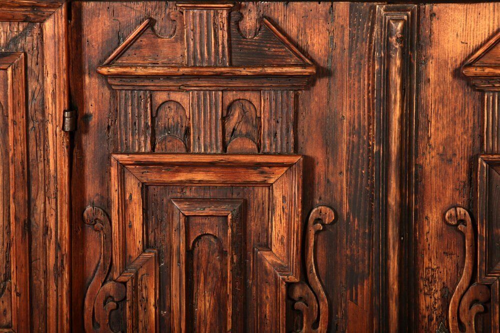 photo vintage Baroque Renaissance Facades Half Cabinet, 17 Century