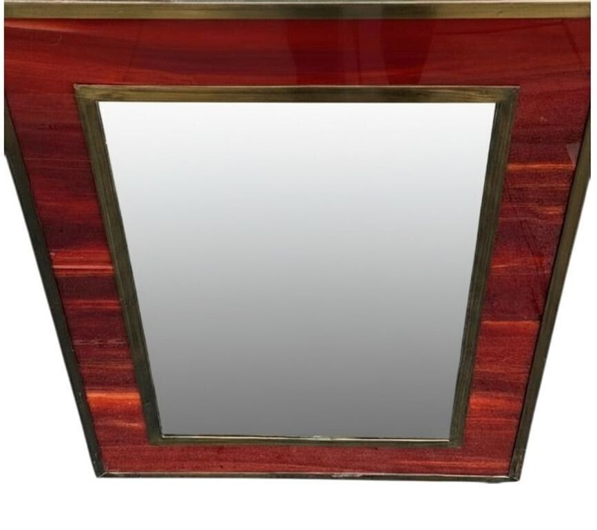 photo buy An Italian 1970s Faux Tortoiseshell And Brass Landscape Or Portrait Mirror