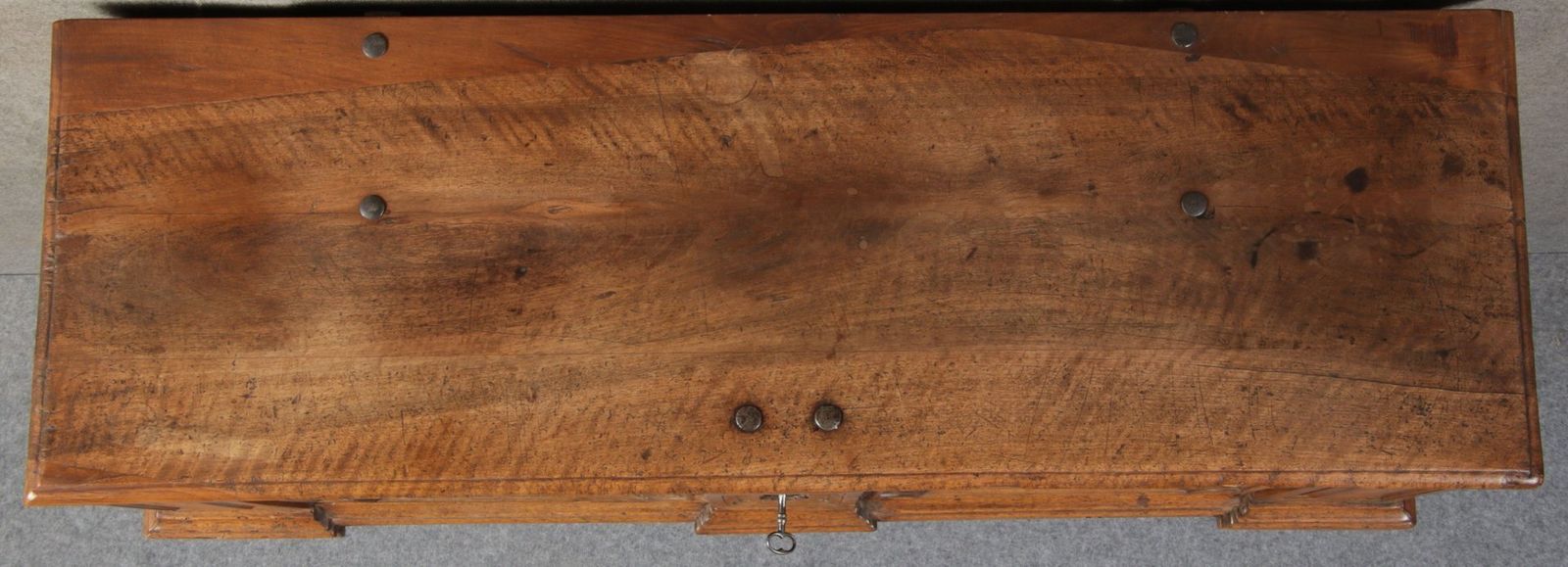 Furniture Antique Chest In Walnut, 1730 photo
