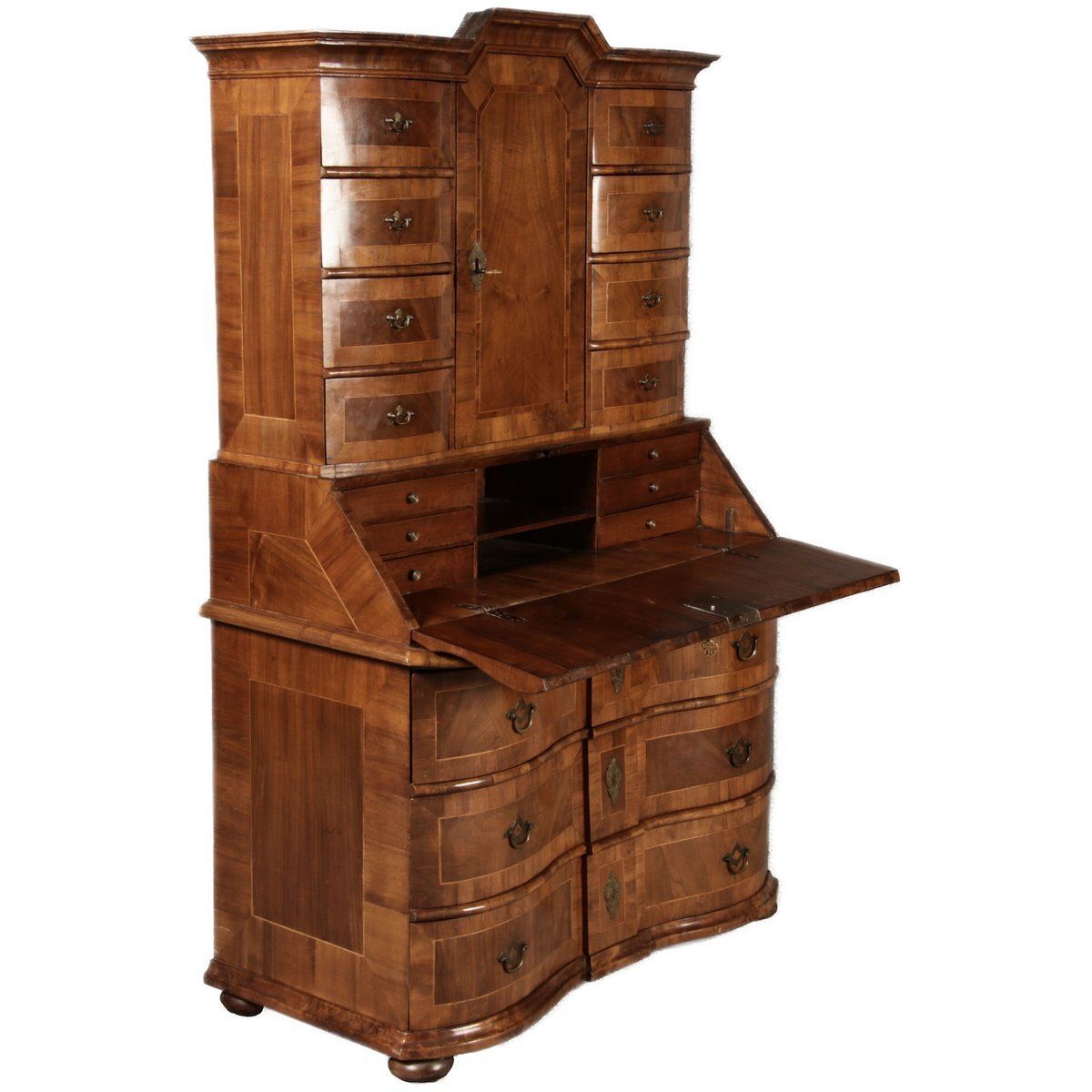 Baroque Walnut Secretary, 1740s photo 4085.0