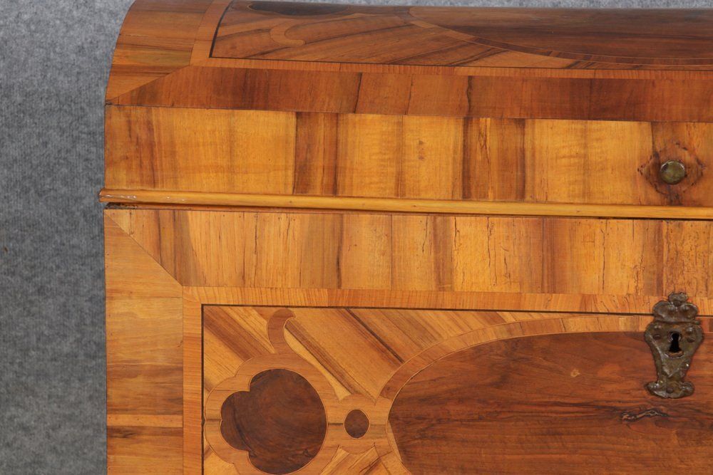 photo vinterior Antique Biedermeier Chest With Walnut Inlay, Early 19th Century