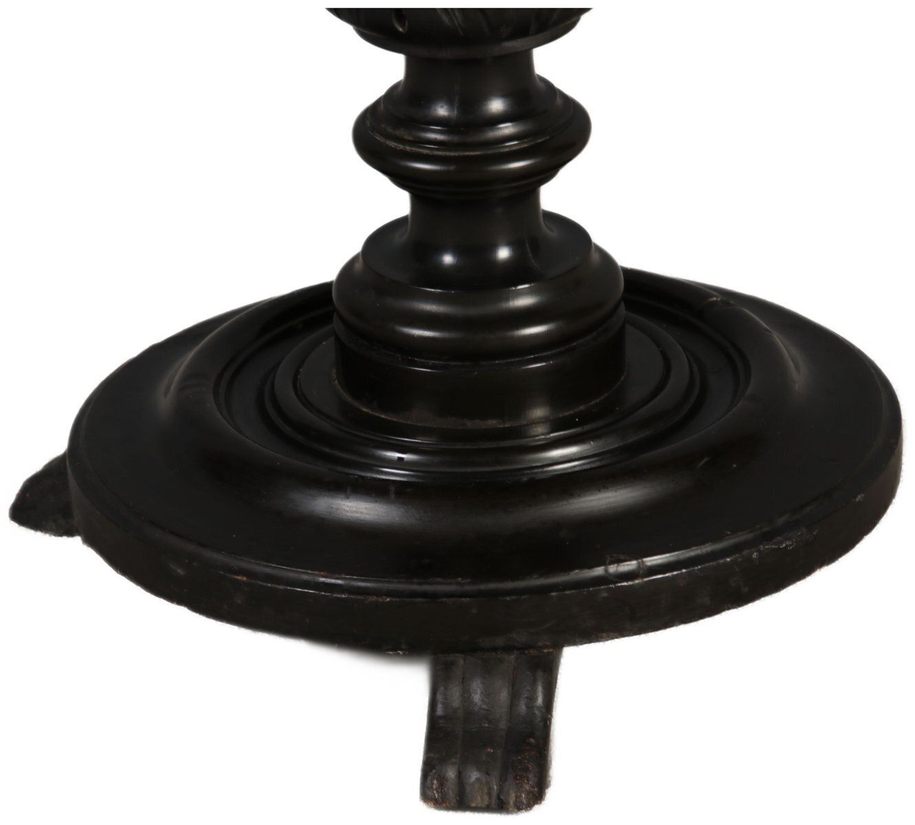 Antique Historicist Floral Column In Black, 1880 photo 863.0