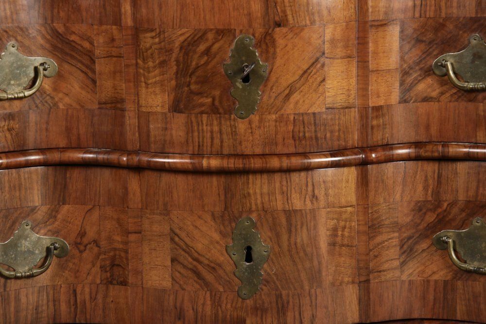 2196.0 Small Baroque Chest Of Drawers In Walnut, 1750s photo
