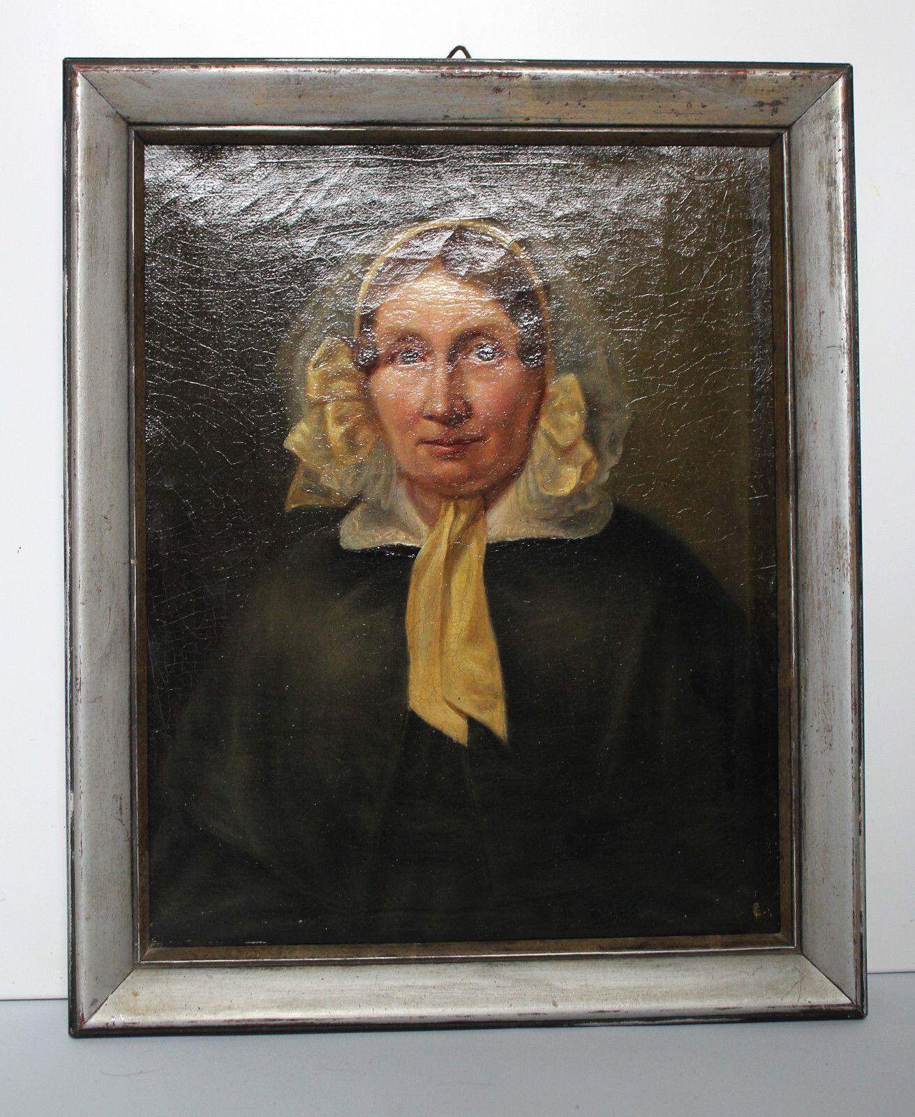 Biedermeier Portret Van Een Dame – 19e Eeuw, Ca. 1840/50 photo Kunst
