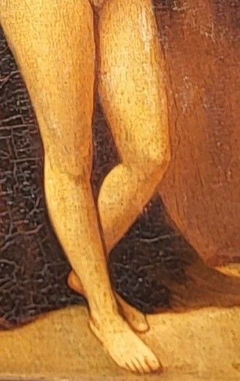 Female Nude. Oil Painting On Wood Panel Signed Style Xlxth Century photo vinterior