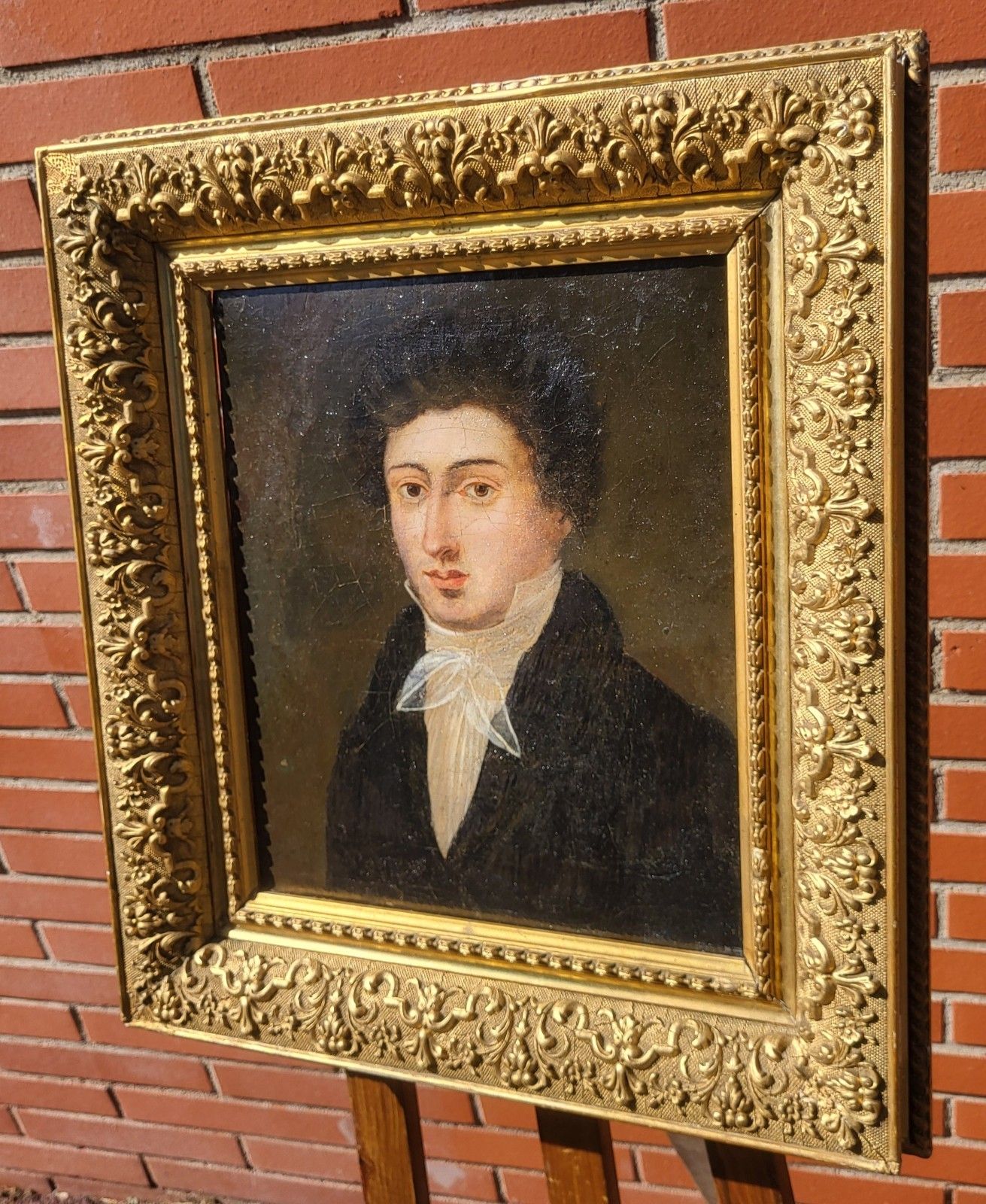 Antiek Schilderij. Portret Van Een Bourgeois Man. Olieverf Op Doek. photo for sale