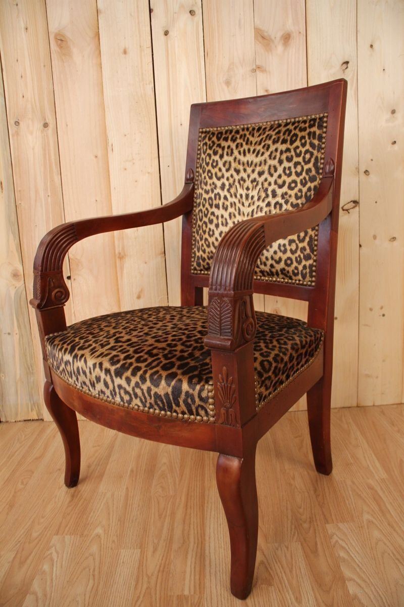 Mahogany Empire Style Armchair photo for sale