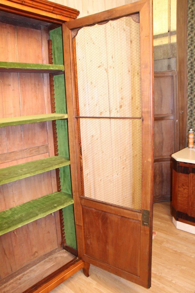 Antique Bookcase In Cherry Wood, 1800s photo vinterior