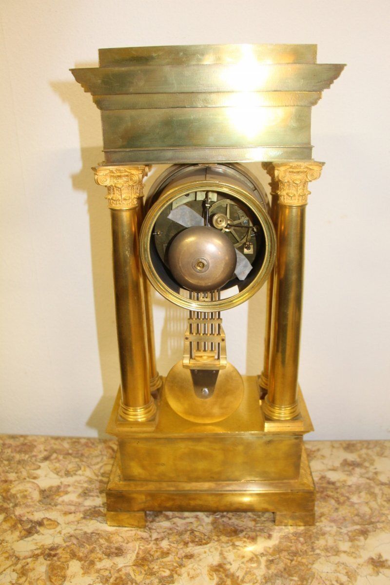 19th Century Golden Bronze Pendulum Clock photo Home Decor