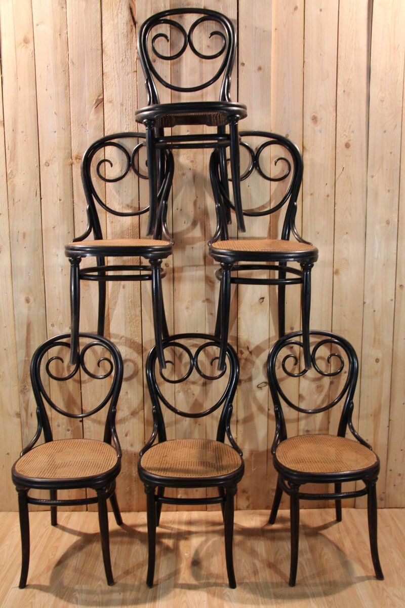 Vintage Chairs By Michael Thonet For Gebrüder Thonet, 1880, Set Of 6
