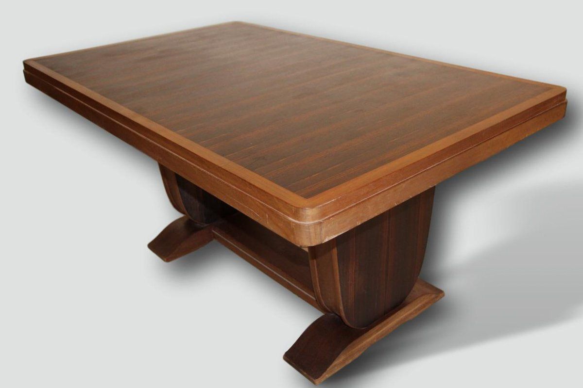 Art Deco Macassar Ebony Dining Table, 1930s